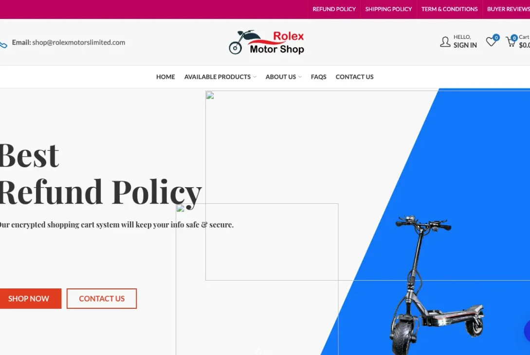 Is Rolexmotorslimited.com legit?