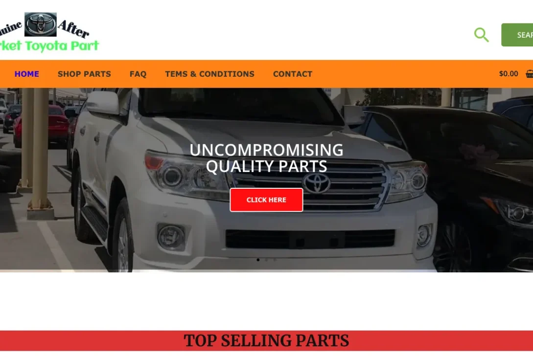 Is Genuineaftermarkettoyotapart.com legit?